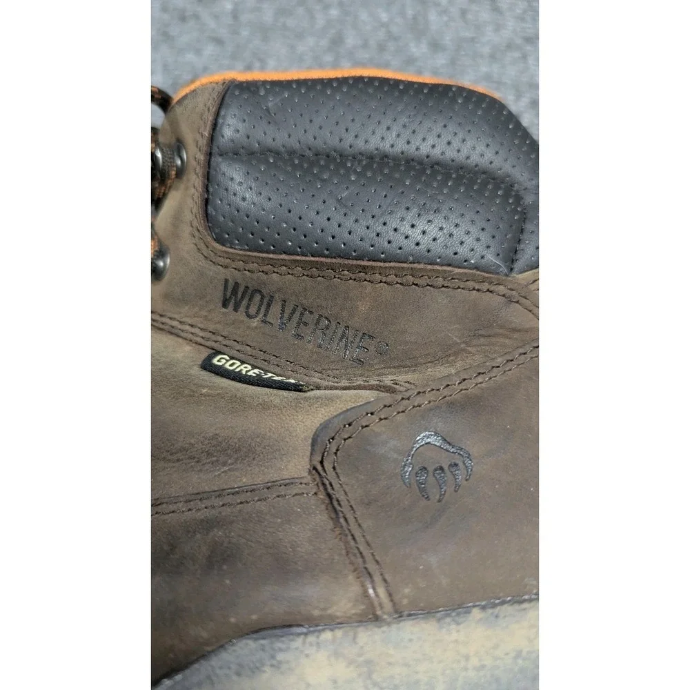 Wolverine Boots Mens 12 EW  Brown Leather Waterproof‎ Steel Toe ASTM F2413